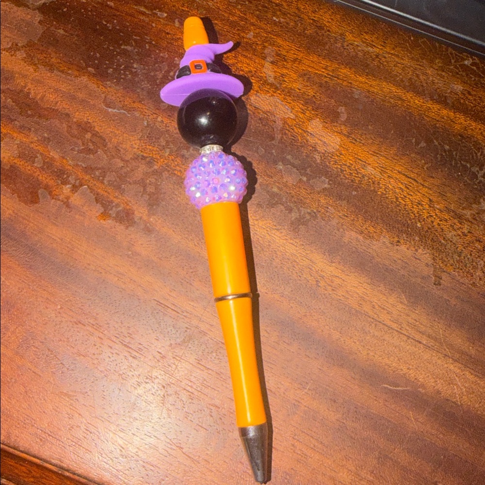 Orange and Purple Witch Hat Pen